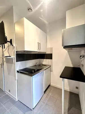 Cuisine ou kitchenette dans l'établissement L horizon bleu