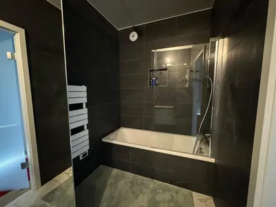 Salle de bains dans l'établissement Wohlfühloase 50m über dem Rhein