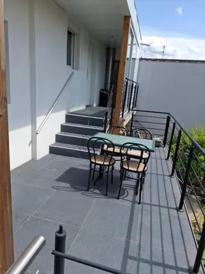 Balcon ou terrasse dans l'établissement mily appart 68