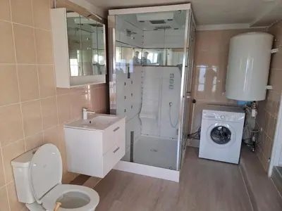 Salle de bains dans l'établissement mily appart 68