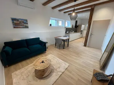 Coin salon dans l'établissement Charme et confort au cœur des remparts - duplex