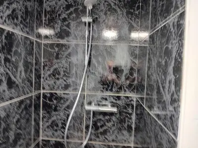 Salle de bains dans l'établissement chambre studio