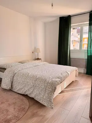 Un ou plusieurs lits dans un hébergement de l'établissement Appartement le Fonki st louis centre