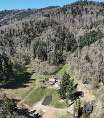 Paysage naturel près de la maison de vacances