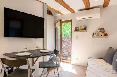 Télévision ou salle de divertissement dans l'établissement Maisonnette Alsacienne en plein coeur de Turckheim