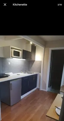 Cuisine ou kitchenette dans l'établissement Studio 2 a 4 personnes