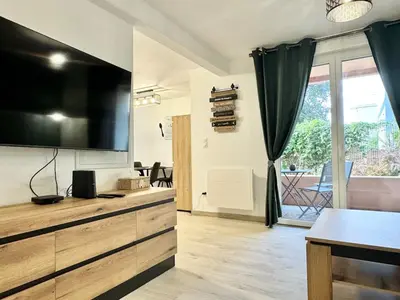 Télévision ou salle de divertissement dans l'établissement L'élégant, Mulhouse