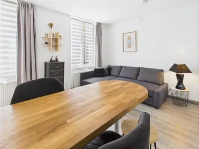 Coin salon dans l'établissement Cocon Blanca- 1er étage prox centre Mulhouse