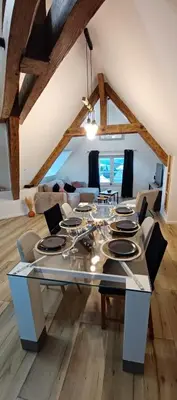 Coin salon dans l'établissement Spacieux, cosy et tout équipé pour un confort optimal
