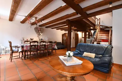 Coin salon dans l'établissement Manala - Maison Alsacienne avec Terrasse
