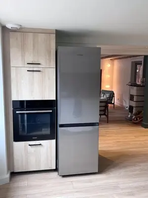 Cuisine ou kitchenette dans l'établissement Le Refuge de Louis