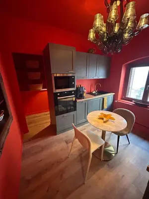 Cuisine ou kitchenette dans l'établissement Portofino