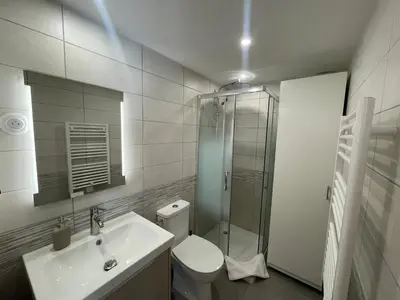 Salle de bains dans l'établissement Pixy studio in a central and quiet area near Basel