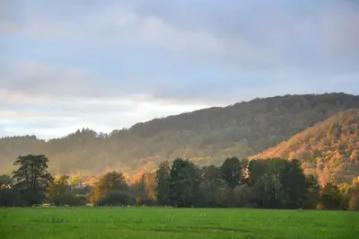 Paysage naturel près de le chalet
