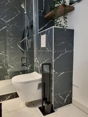 Salle de bains dans l'établissement Lambert City Appartement Centre Mulhouse
