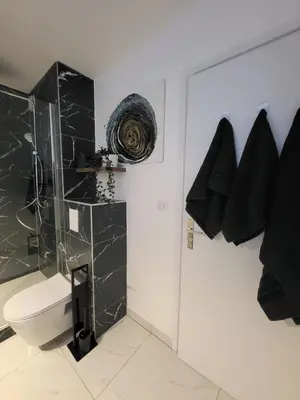 Salle de bains dans l'établissement Lambert City Appartement Centre Mulhouse