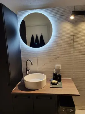 Salle de bains dans l'établissement Lambert City Appartement Centre Mulhouse