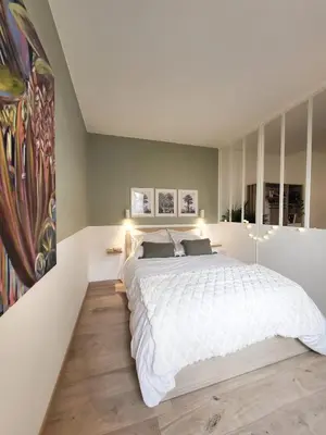 Un ou plusieurs lits dans un hébergement de l'établissement Lambert City Appartement Centre Mulhouse