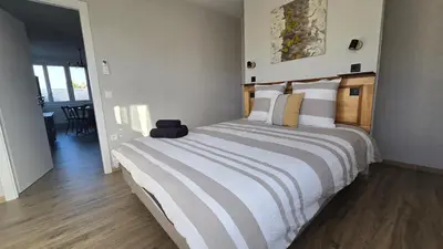 Un ou plusieurs lits dans un hébergement de l'établissement Côté Châteaux au Centre Alsace
