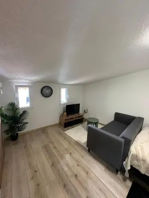 Télévision ou salle de divertissement dans l'établissement Three Borders Apartment