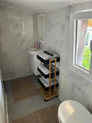 Salle de bains dans l'établissement Three Borders Apartment