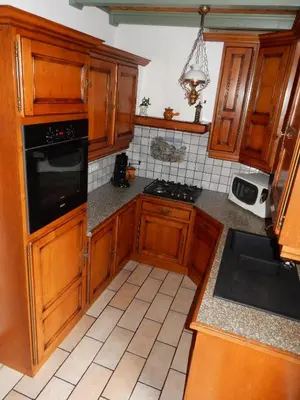 Cuisine ou kitchenette dans l'établissement Les hauts du Schliffels