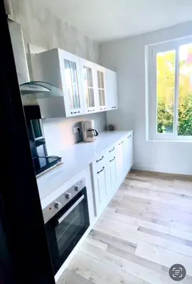 Cuisine ou kitchenette dans l'établissement La Savoureuse