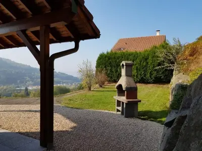 Paysage naturel près de le chalet