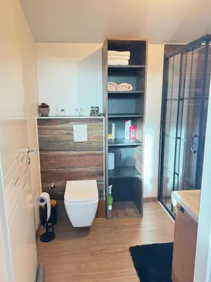 Salle de bains dans l'établissement New appartement