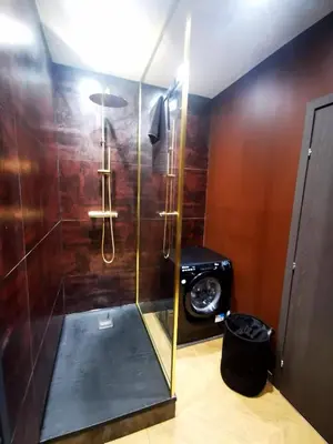 Salle de bains dans l'établissement Appart'Hôtel 