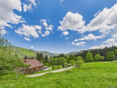Paysage naturel près de le chalet