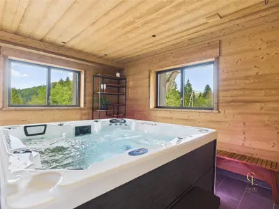 Plan de l'établissement Chalet Les Plombes - isolé, Jacuzzi, Piscine