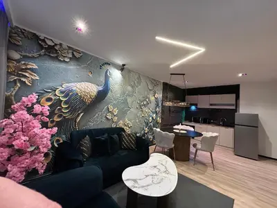 Cuisine ou kitchenette dans l'établissement Le Prestige Spa jacuzzi et sauna traditionnel