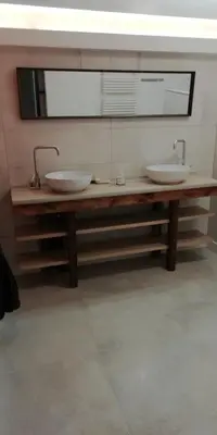 Salle de bains dans l'établissement Résidence avec parking 5 mm Colmar