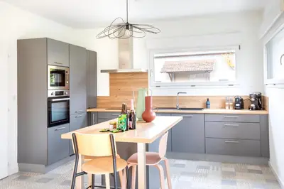 Cuisine ou kitchenette dans l'établissement Rodern - Le Cocon des vignes