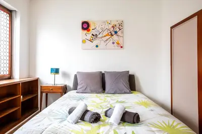 Un ou plusieurs lits dans un hébergement de l'établissement Two room apartment - centre historique