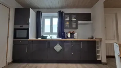 Cuisine ou kitchenette dans l'établissement Charme doux des Récollets