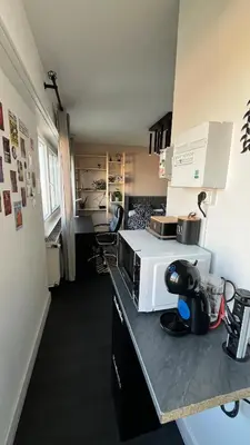 Cuisine ou kitchenette dans l'établissement Appartement cosy