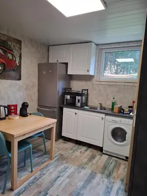 Cuisine ou kitchenette dans l'établissement maison spa sauna wattwiller