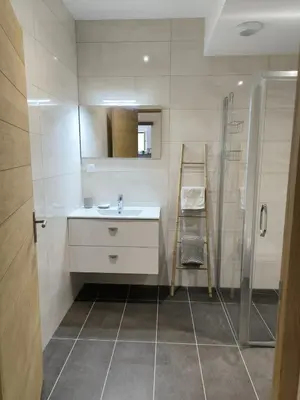 Salle de bains dans l'établissement Casa Maria