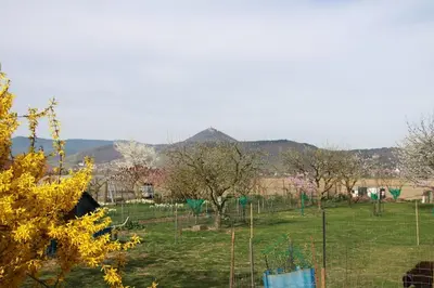 Vue générale sur la montagne ou vue sur la montagne depuis l'appartement