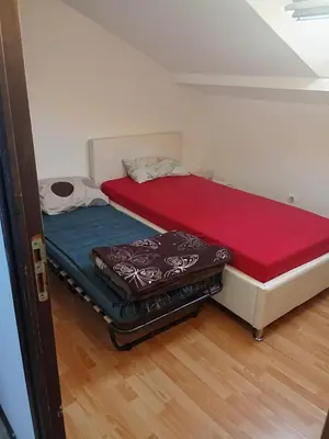 Un ou plusieurs lits dans un hébergement de l'établissement Zimmer chambre dans une Appartemnt a mulhouse