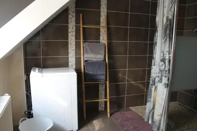 Salle de bains dans l'établissement Gite Rémy&Sylvia