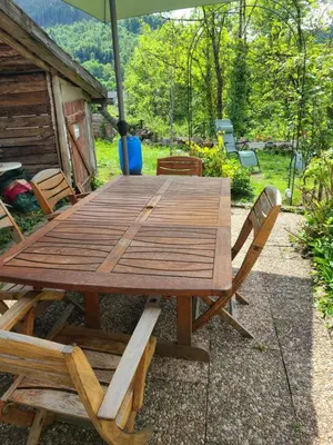 Jardin de l'établissement La maison bleue-Urbès