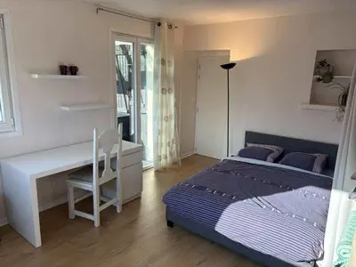 Un ou plusieurs lits dans un hébergement de l'établissement Clos de la filature sauna et bien-être