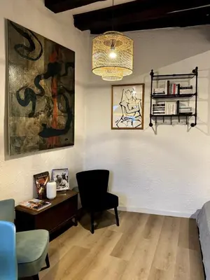 Coin salon dans l'établissement Les Suites Schwendi en Hypercentre