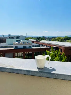 Balcon ou terrasse dans l'établissement Sunny Loft Basel Airport Art Basel
