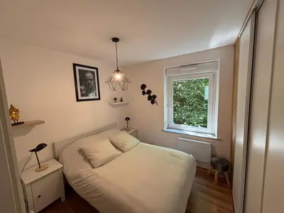 Un ou plusieurs lits dans un hébergement de l'établissement Aux Abords du Ruisseau
