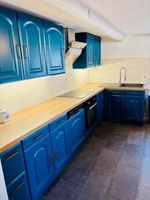 Cuisine ou kitchenette dans l'établissement Maison individuelle à Ueberstrass