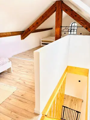Un ou plusieurs lits dans un hébergement de l'établissement Duplex cosy proche Gérardmer